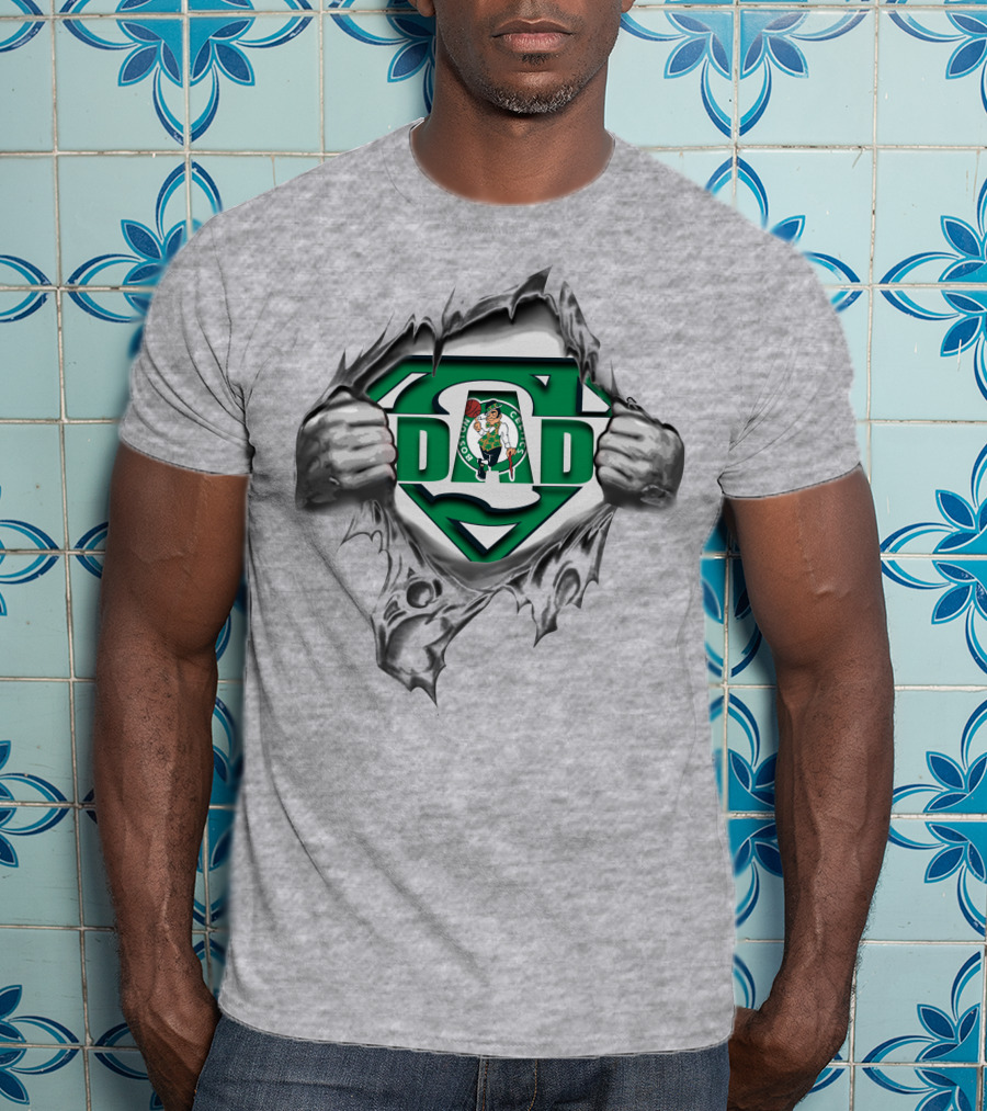 Celtics Super Dad Basketball Hero T-Shirt