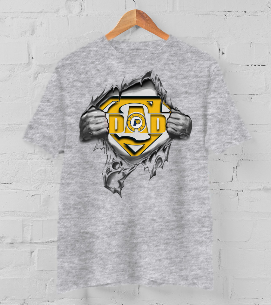 Indiana Pacers Super Dad Logo Strength T-Shirt