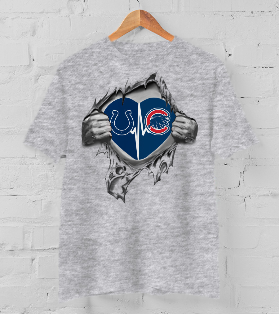 Colts Cubs Heartbeat Passion In My Heart T-Shirt