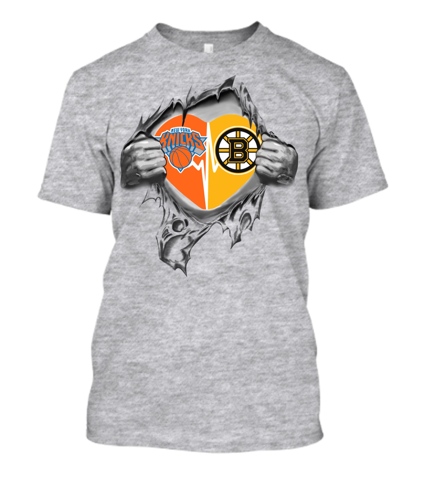 New York Knicks Boston Bruins It's In My Heart T-Shirt