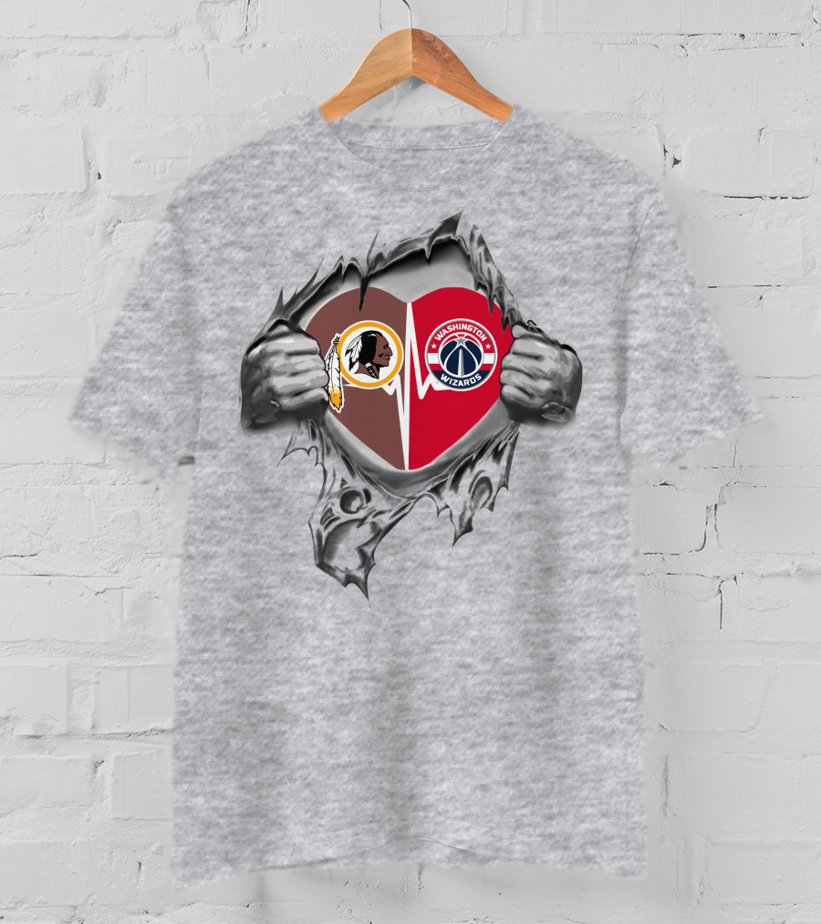 Redskins Washington Wizards Love In My Heart T-Shirt
