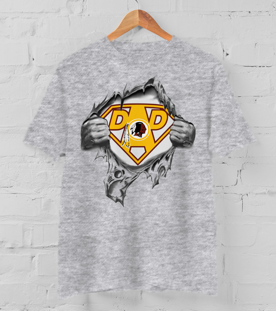 Super Dad Redskins Logo Men's T-Shirt