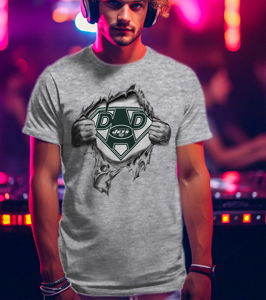 New York Jets Super Dad Rip Reveal T-Shirt
