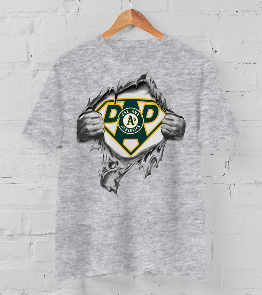Oakland Athletics Dad Superhero T-Shirt