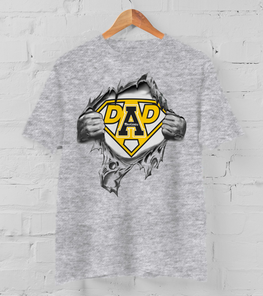 Appalachian State Mountaineers A Dad Superhero T-Shirt