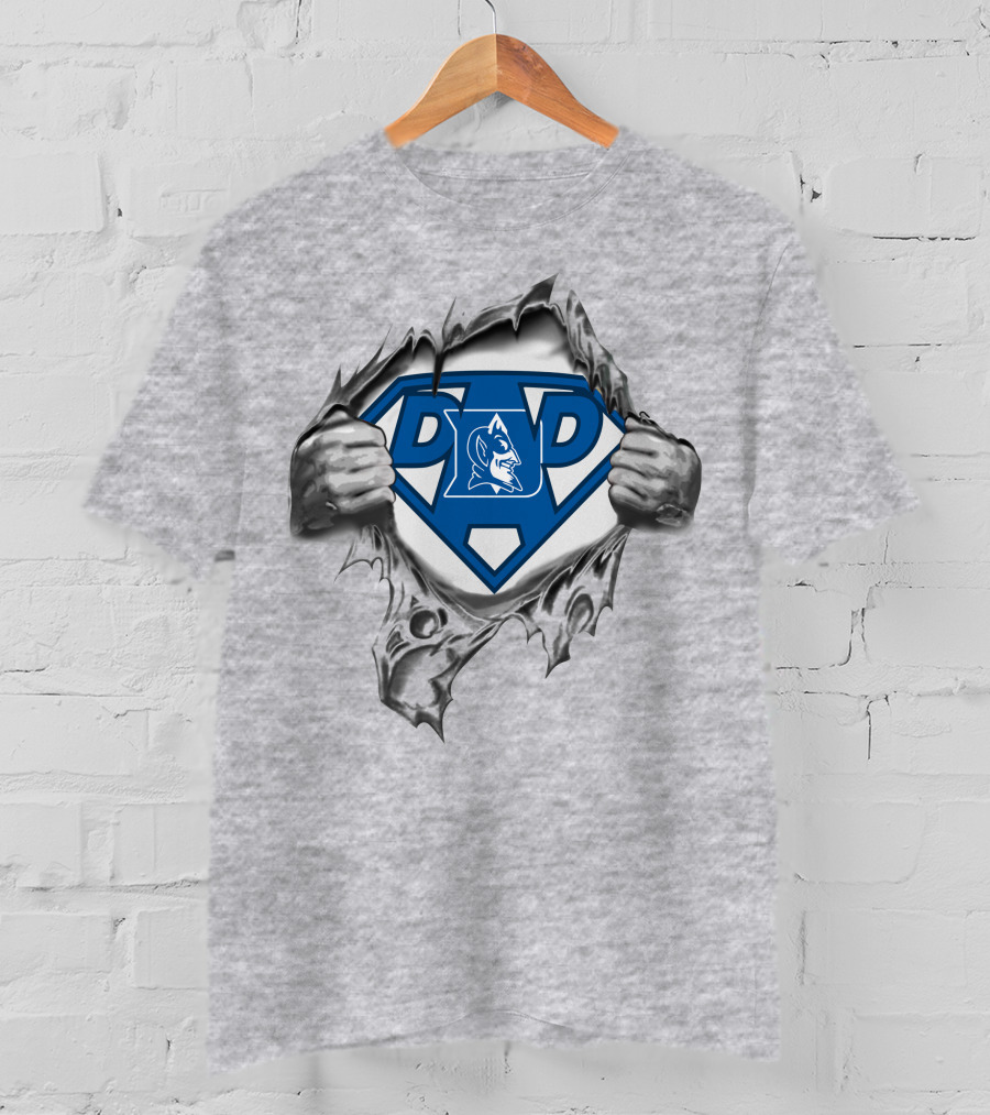 Duke Blue Devils Super Dad Superman T-Shirt