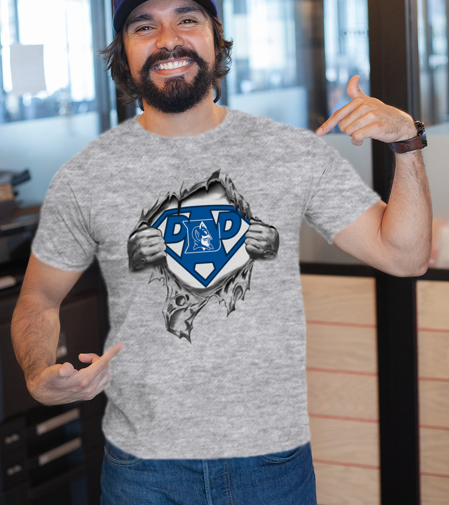 Duke Blue Devils Super Dad Superman T-Shirt