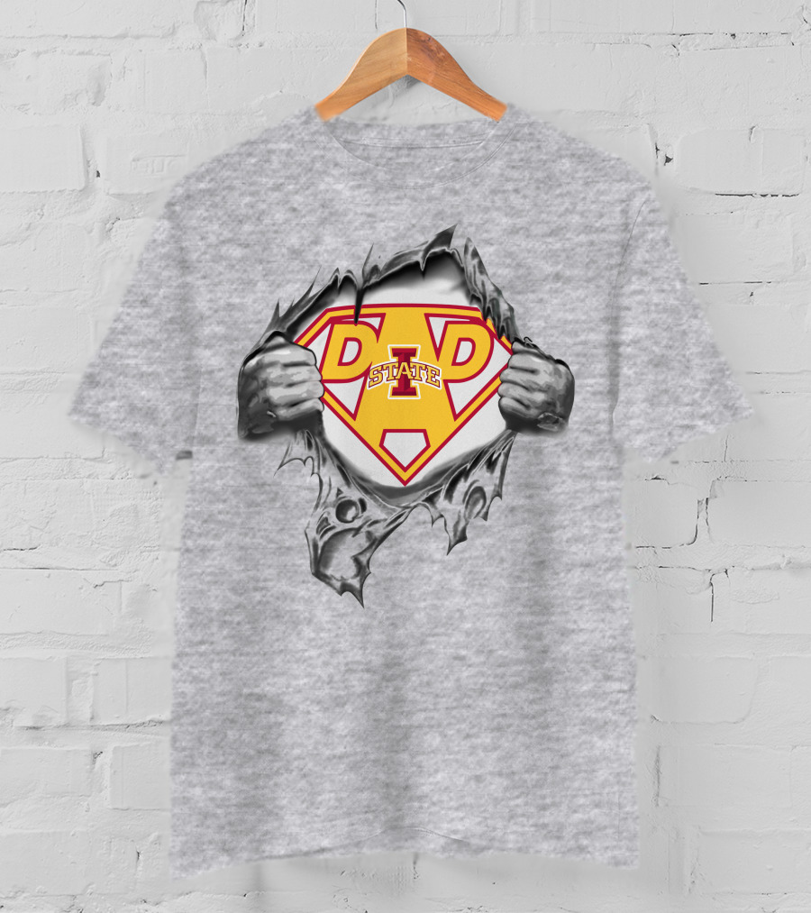Iowa State Cyclones Dad State Super Hero T-Shirt