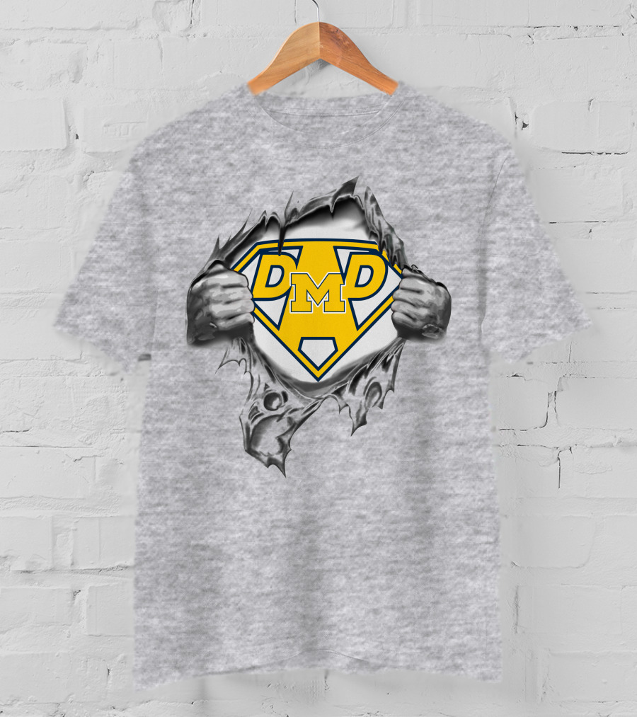 Dmd Michigan Wolverines Super Dad T-Shirt