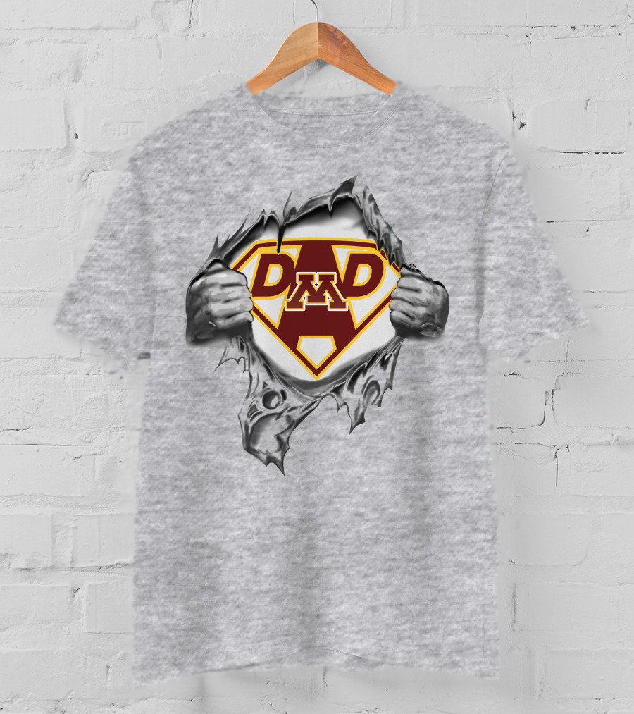 Minnesota Golden Gophers Super Dad M Fan T-Shirt