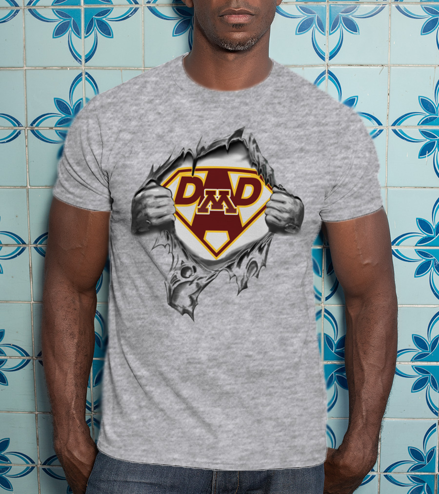Minnesota Golden Gophers Super Dad M Fan T-Shirt