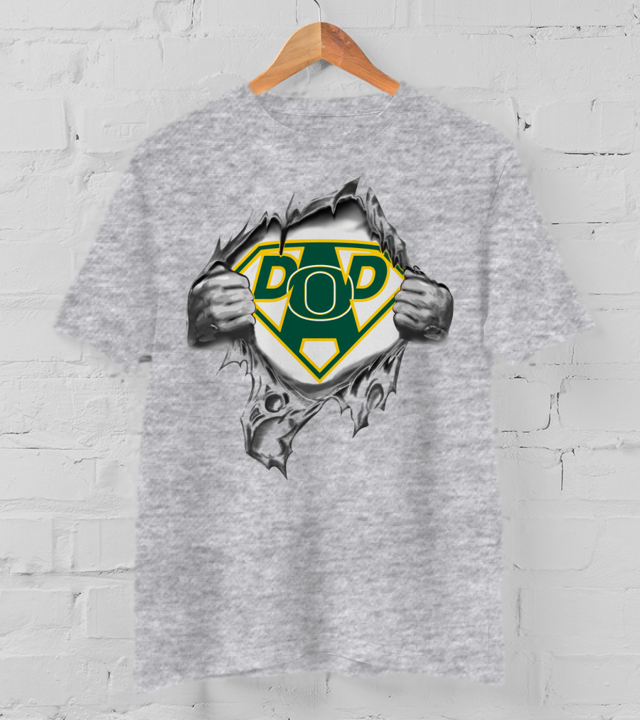 Oregon Ducks Super Dad Emblem Burst T-Shirt