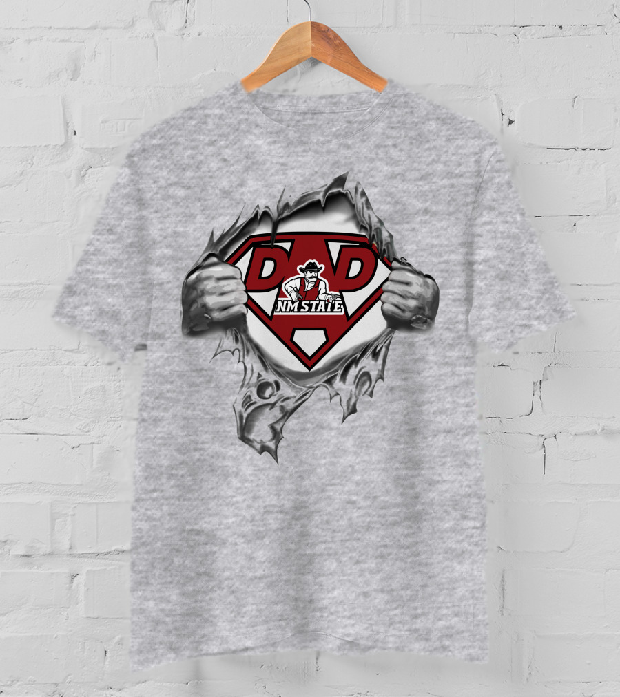 Nm State Dad Superhero Aggies T-Shirt
