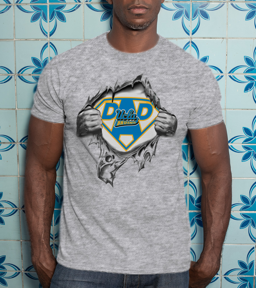 UCLA Bruins Super Dad Hero Shield T-Shirt