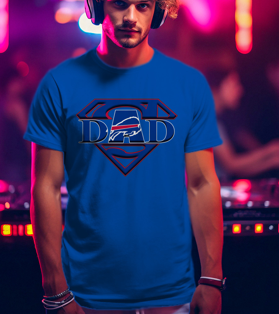 Bills Super Dad Superman Buffalo T-Shirt