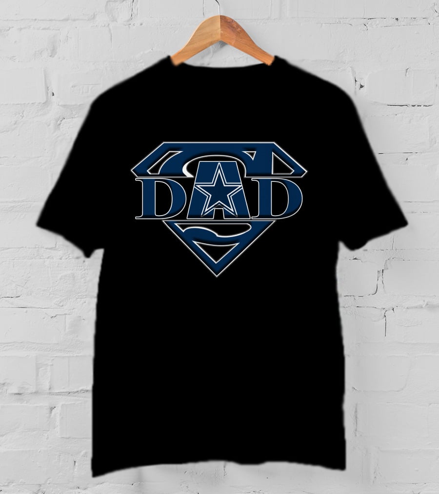 Dallas Cowboys Super Dad Iconic Star Emblem T-Shirt