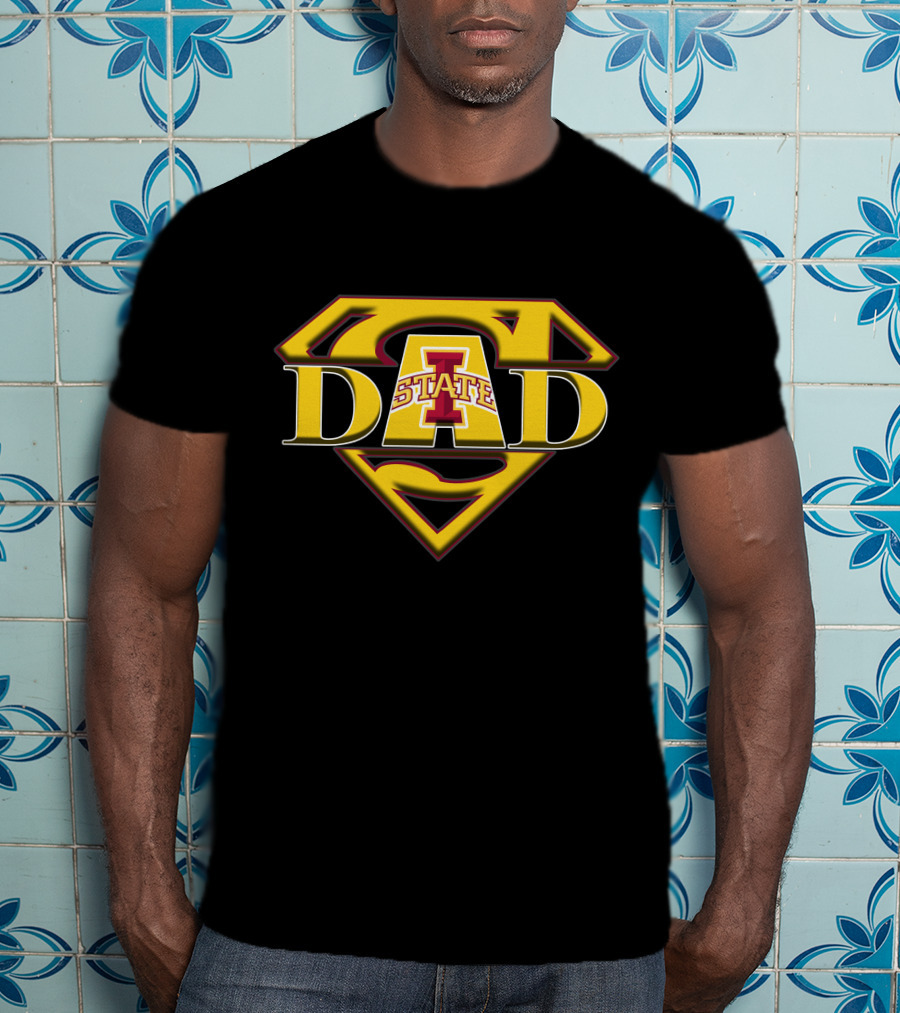 Iowa State Cyclones Super Dad Logo Emblem T-Shirt