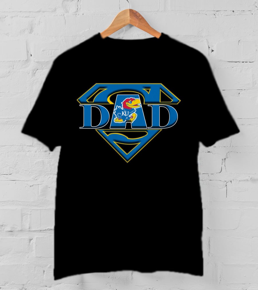 Kansas Jayhawks Super KU Dad Emblem T-Shirt
