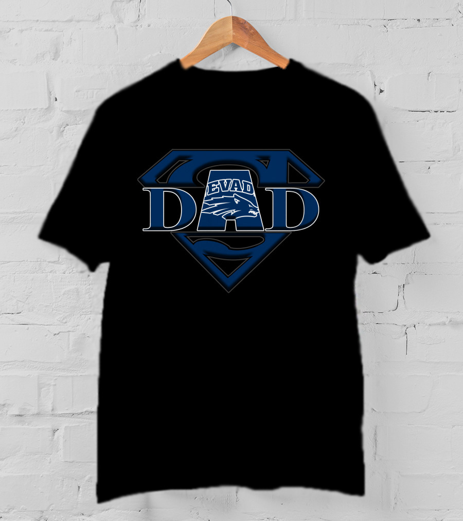 Nevada Wolf Pack Super Dad Superman T-Shirt