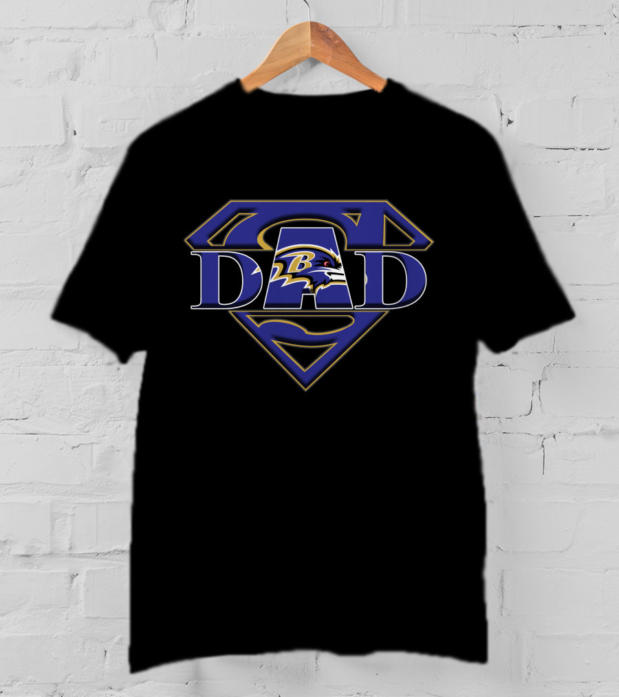 Super Ravens Dad Logo Emblem T-Shirt