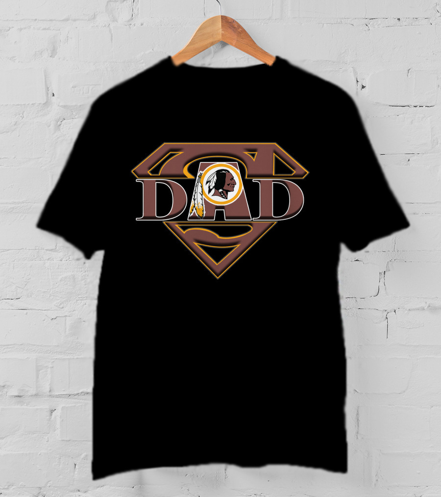 Super Dad Redskins Logo Combination T-Shirt