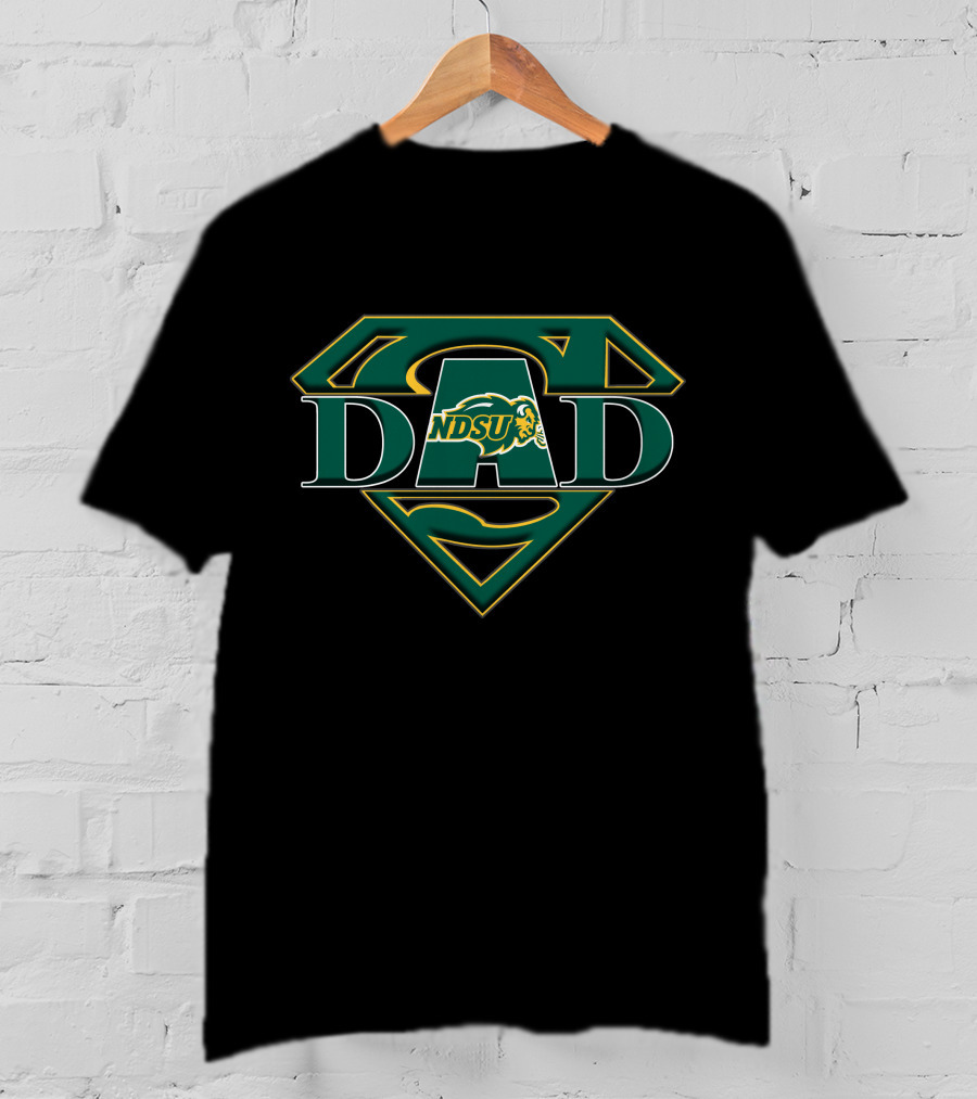 NDSU Bison Super Dad Logo Father's Day T-Shirt