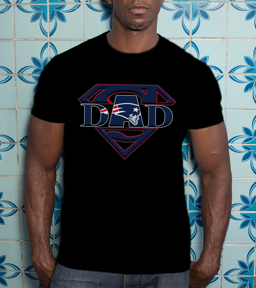 New England Patriots Super Dad Superman T-Shirt