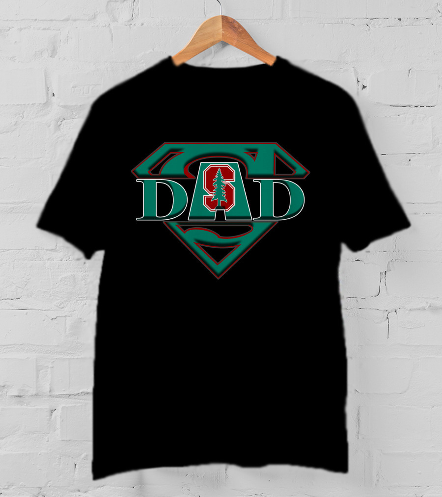 Stanford Cardinal Dad Superman T-Shirt