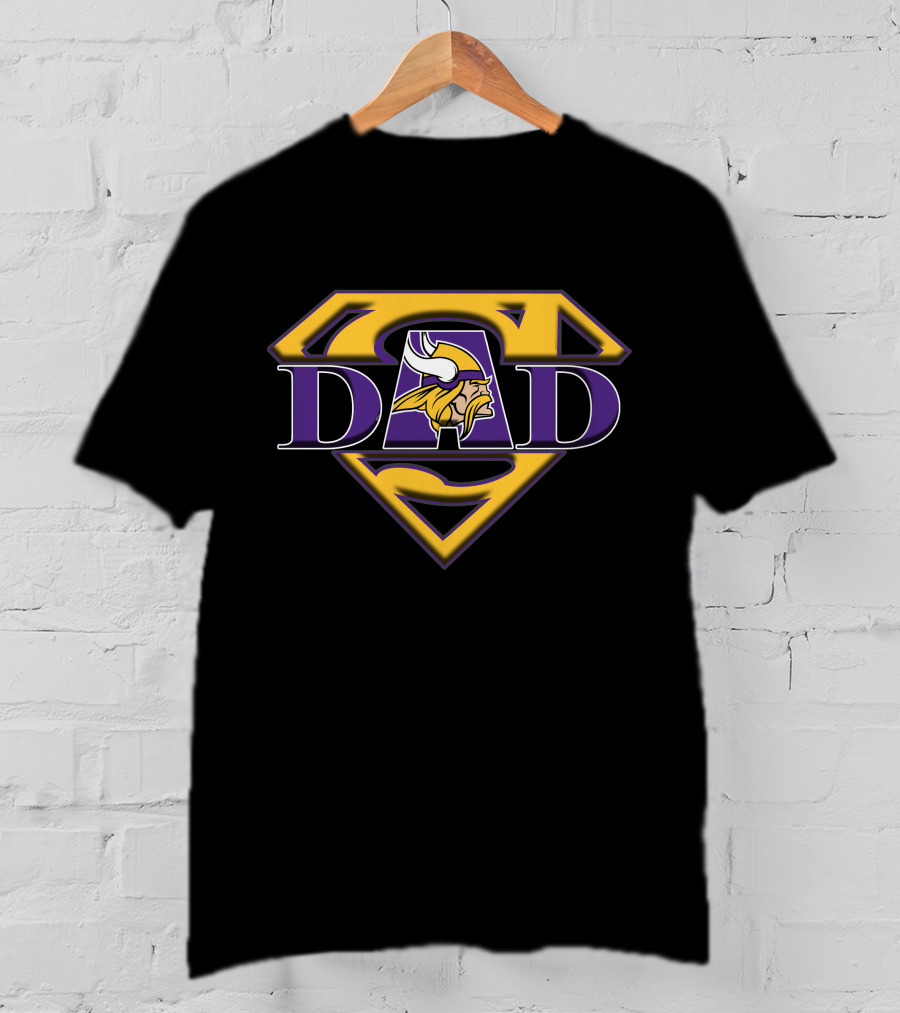 Super Dad Vikings T-Shirt