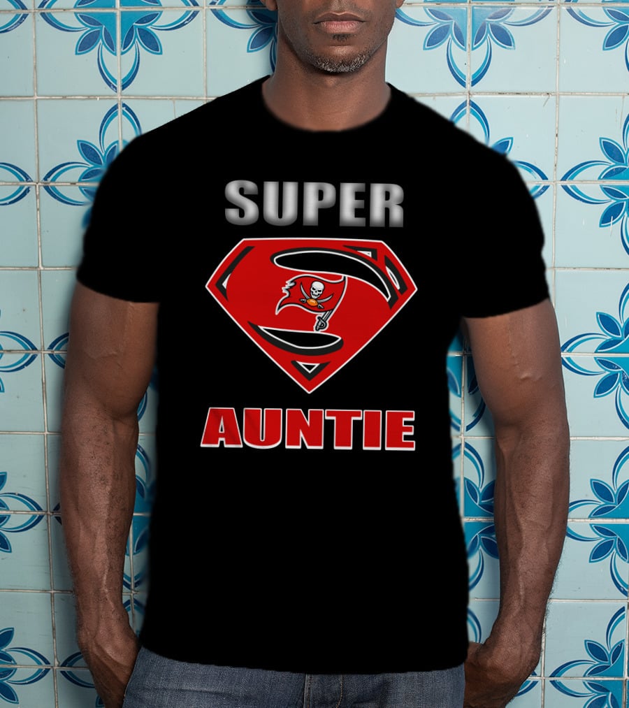 Super Auntie Buccaneers Shield T-Shirt