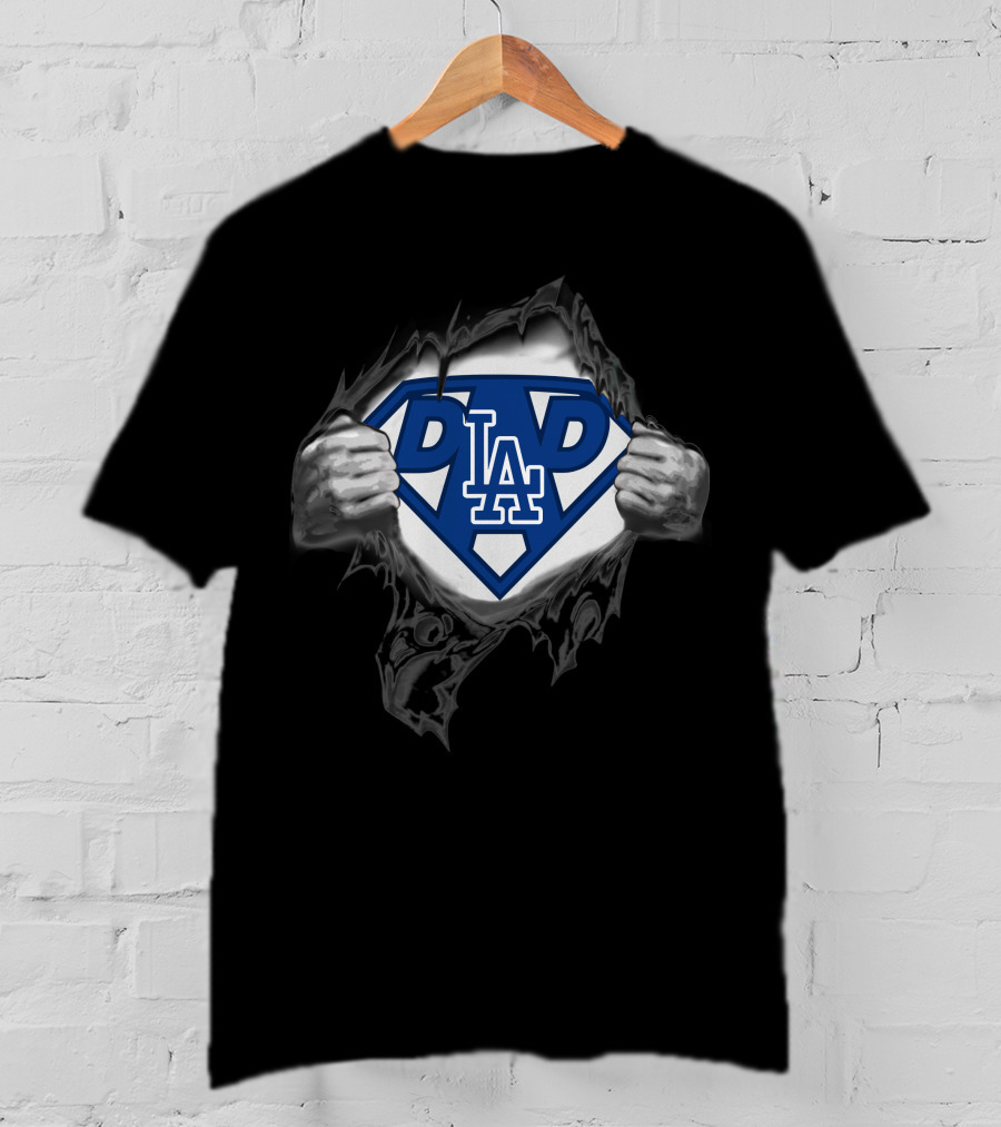Dodgers LA Super Dad Emblem T-Shirt