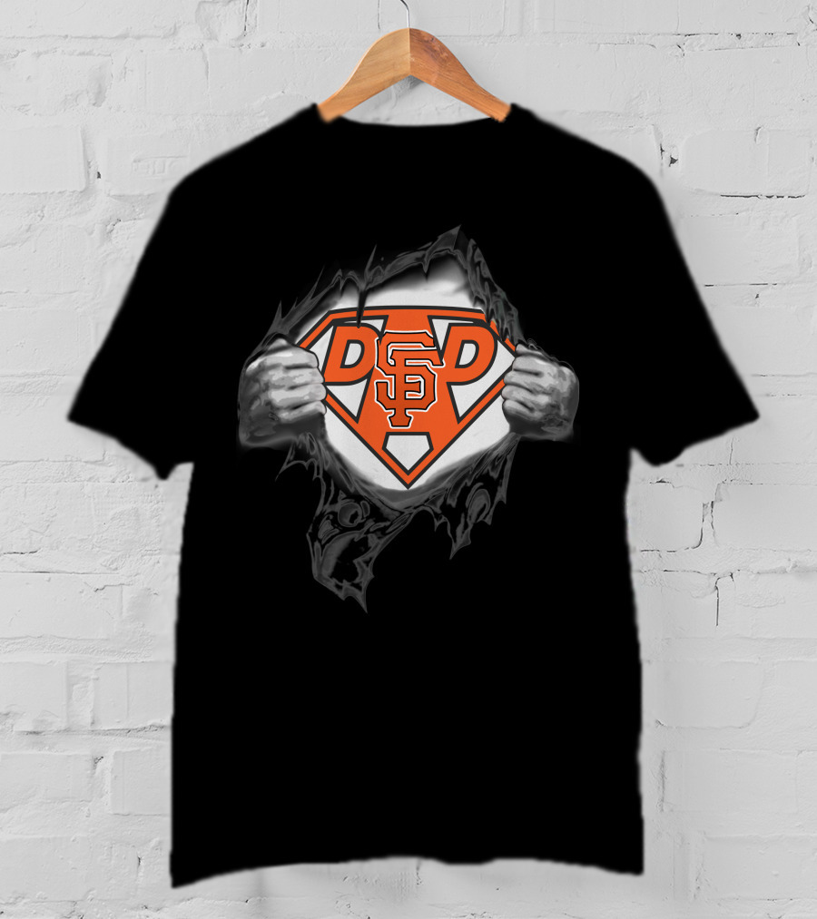 Giants SF Super Dad Hero Emblem T-Shirt