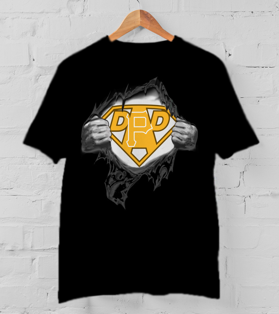 Pittsburgh Pirates Dad Hero Emblem T-Shirt
