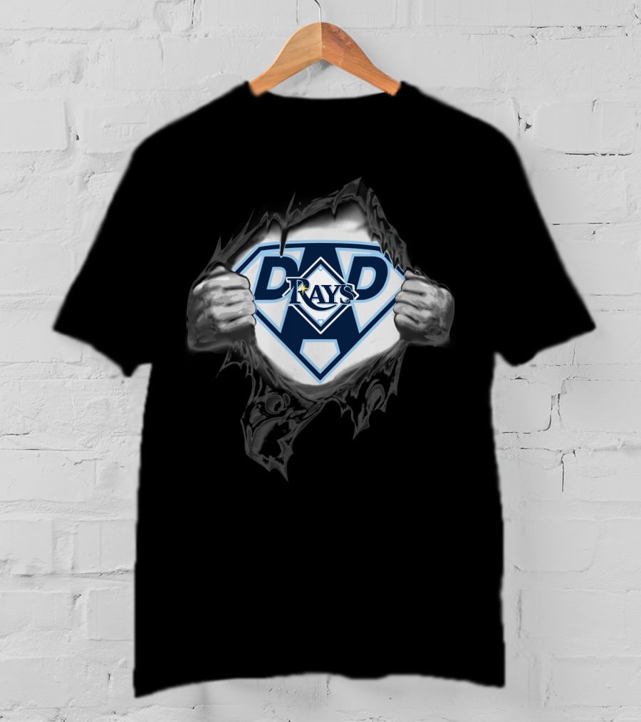 Tampa Bay Rays Dad Superhero T-Shirt