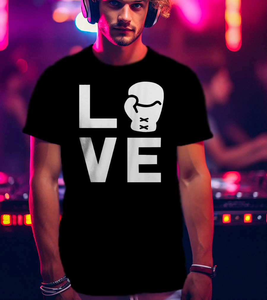 Love Boxing Glove Cool Boxer Iconic Sports T-Shirt