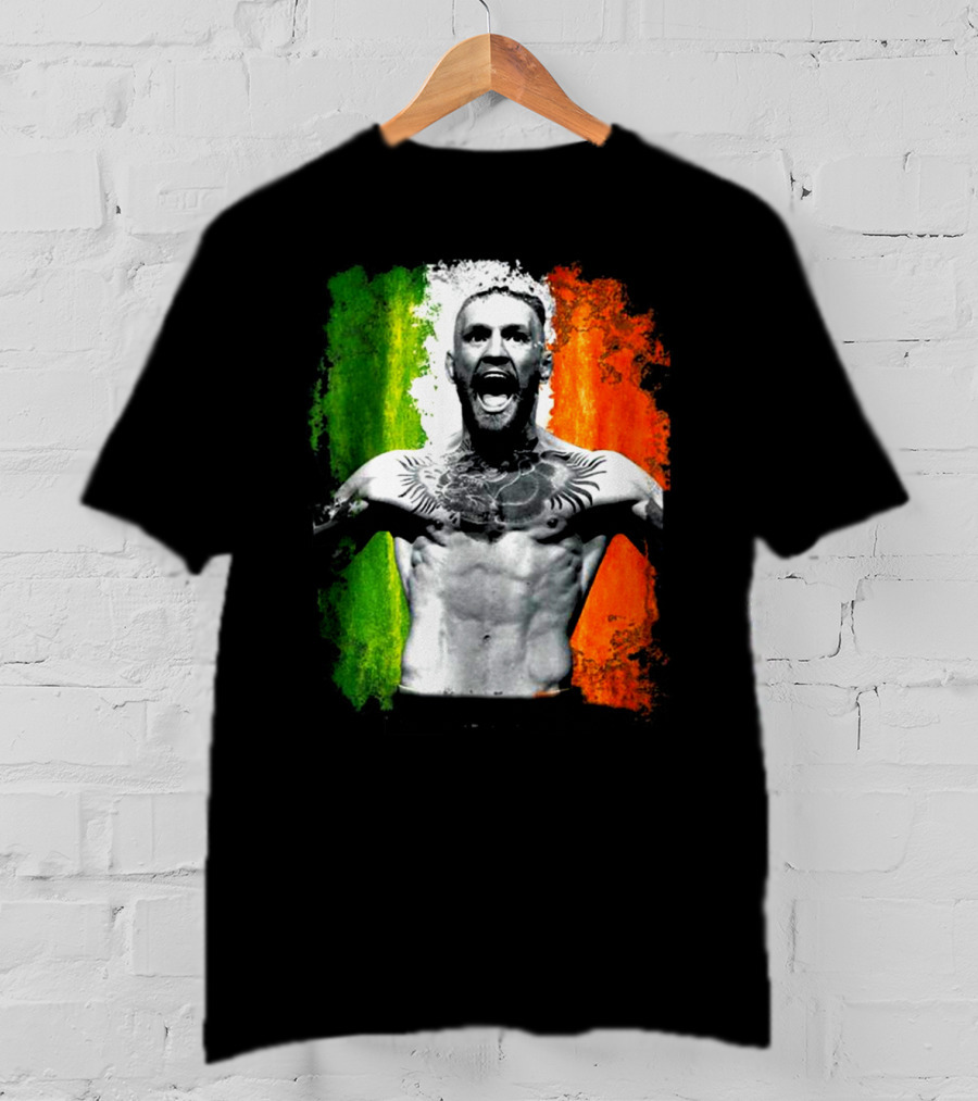 Conor Mcgregor Irish Flag Tribute Athlete T-Shirt