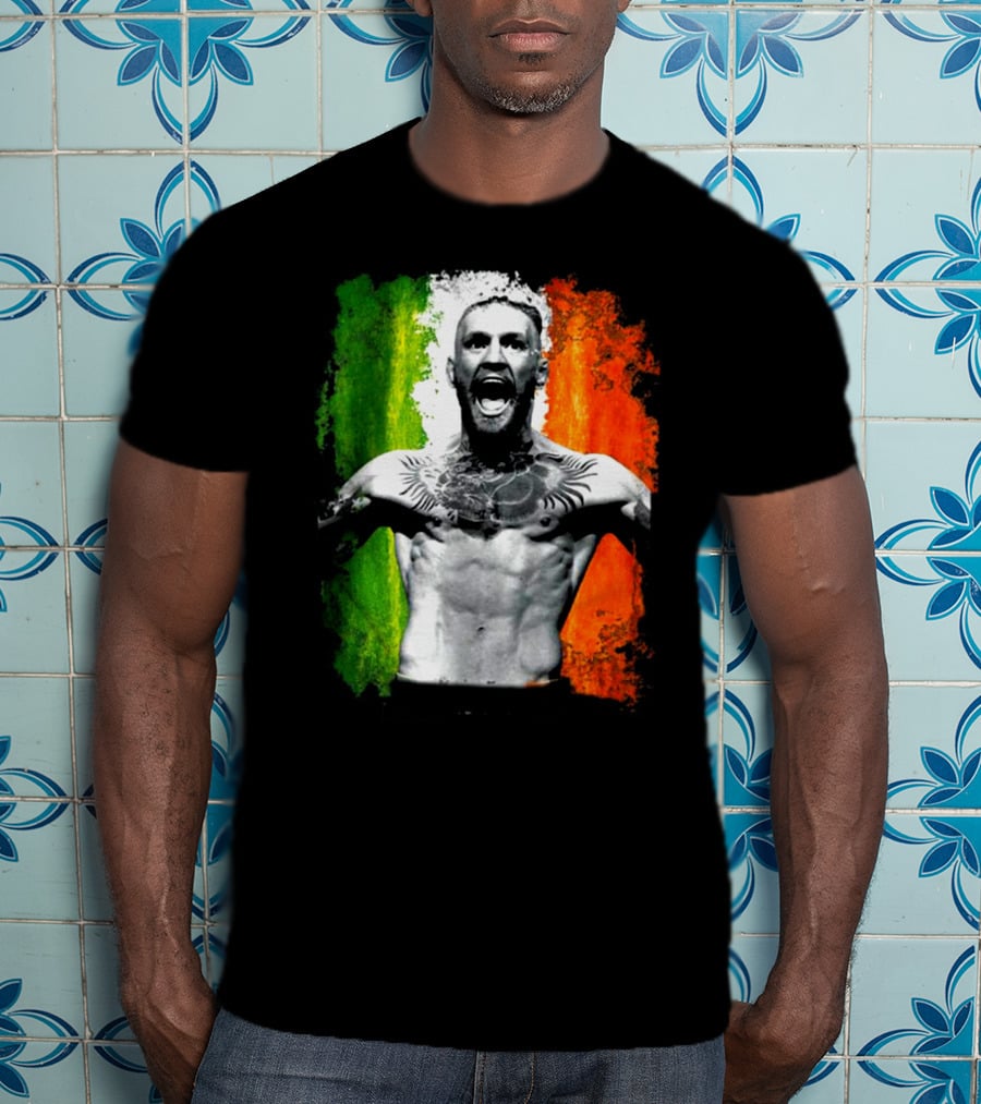 Conor Mcgregor Irish Flag Tribute Athlete T-Shirt
