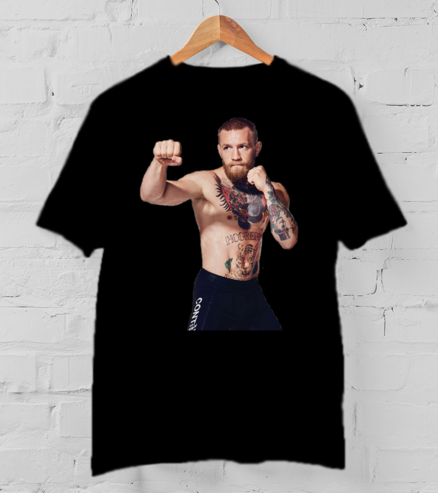 Conor McGregor UFC 189 Fighter Pose With Tattoos T-Shirt