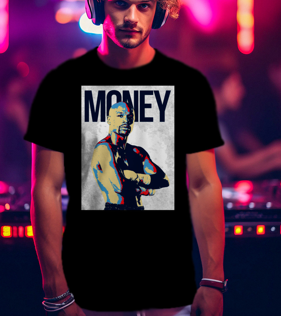 Money Boxer In Multicolor Pop Art Style T-Shirt