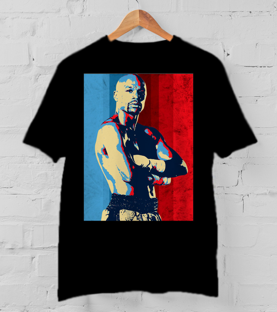 The Money Team Boxing Icon Vintage Red And Blue Stripes T-Shirt