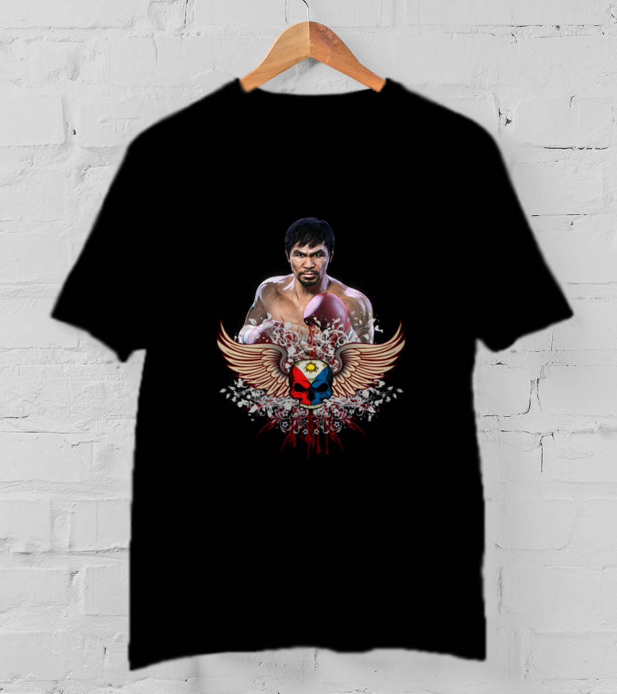 Manny Pacquiao Bongxing 6 Wings And Crest T-Shirt