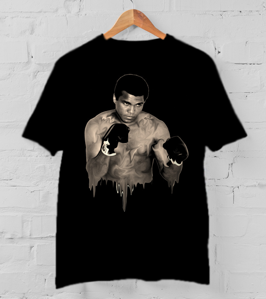Muhammad Ali Legendary Boxer Dripping Effect T-Shirt