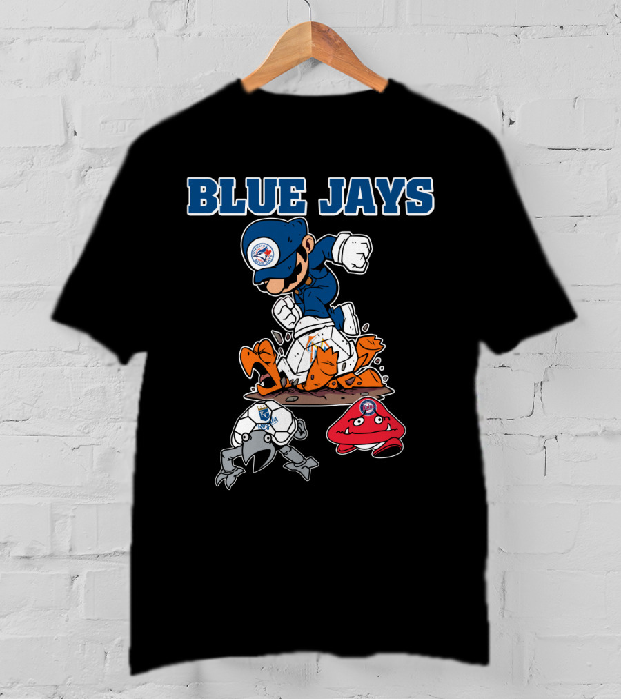 Blue Jays Halloween Mario Smash T-Shirt