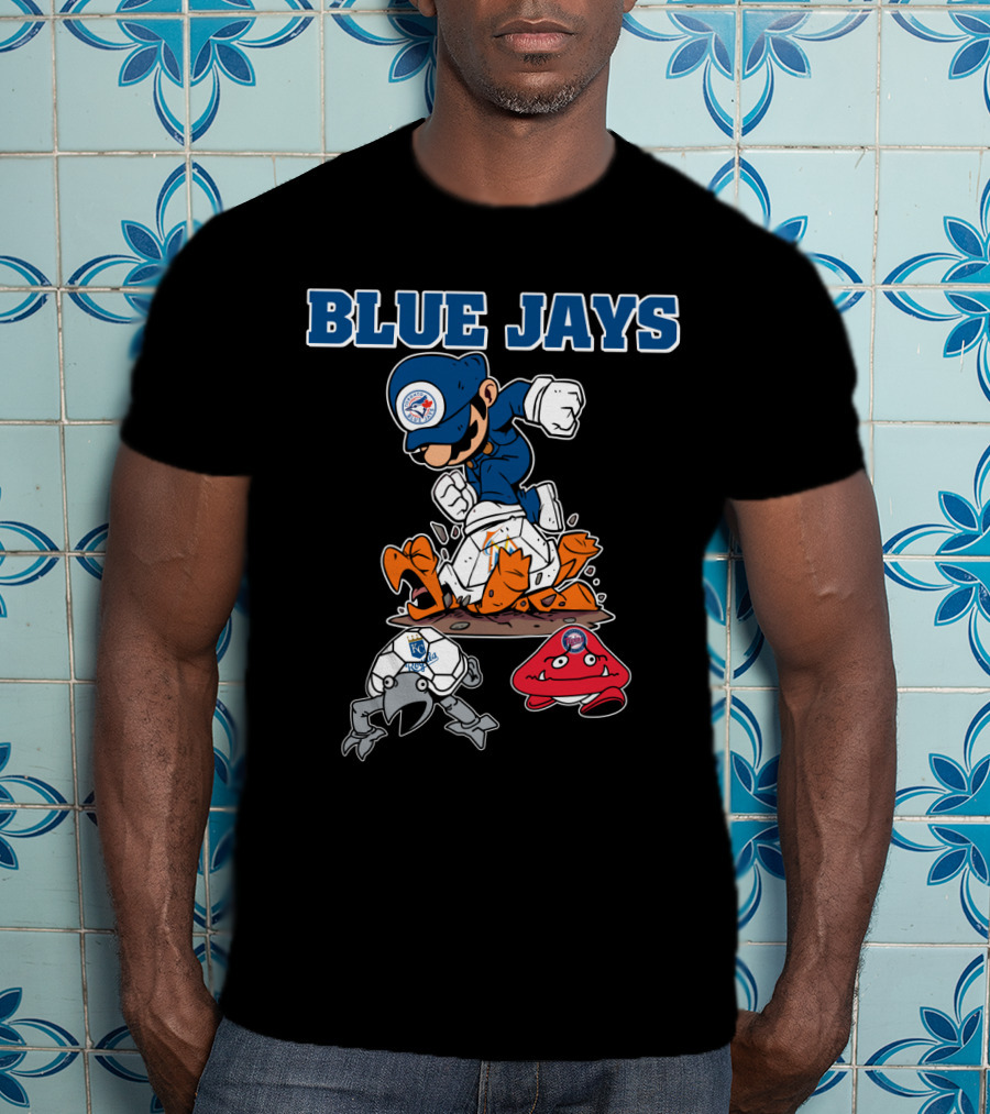 Blue Jays Halloween Mario Smash T-Shirt