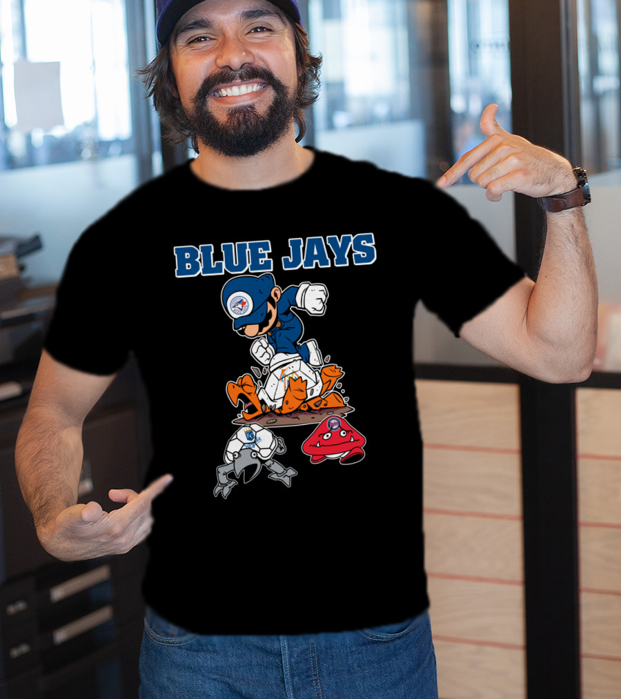 Blue Jays Halloween Mario Smash T-Shirt