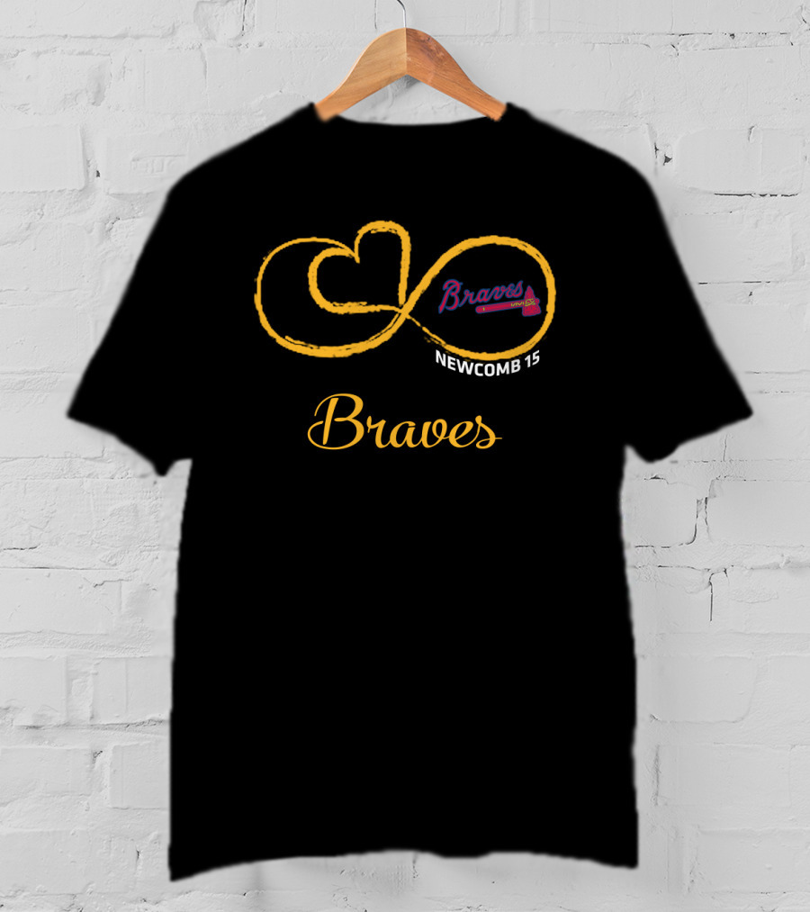 Braves Newcomb 15 Infinity Symbol T-Shirt