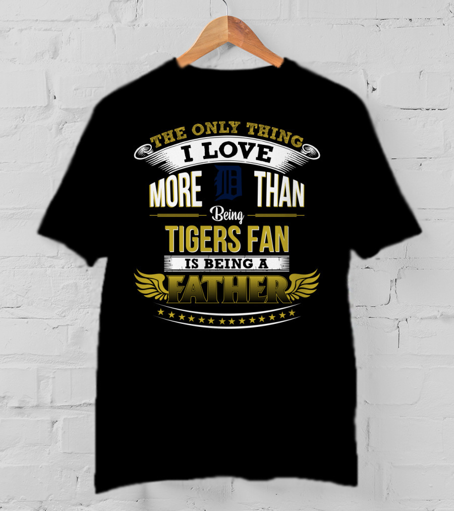 Detroit Tigers Fan Fatherhood Celebration With Iconic T-Shirt