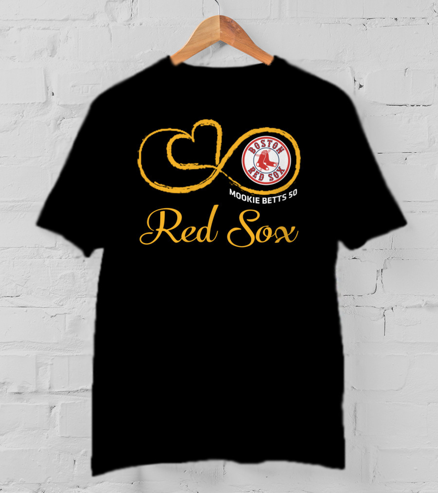 Boston Red Sox Mookie Betts 50 Infinity T-Shirt