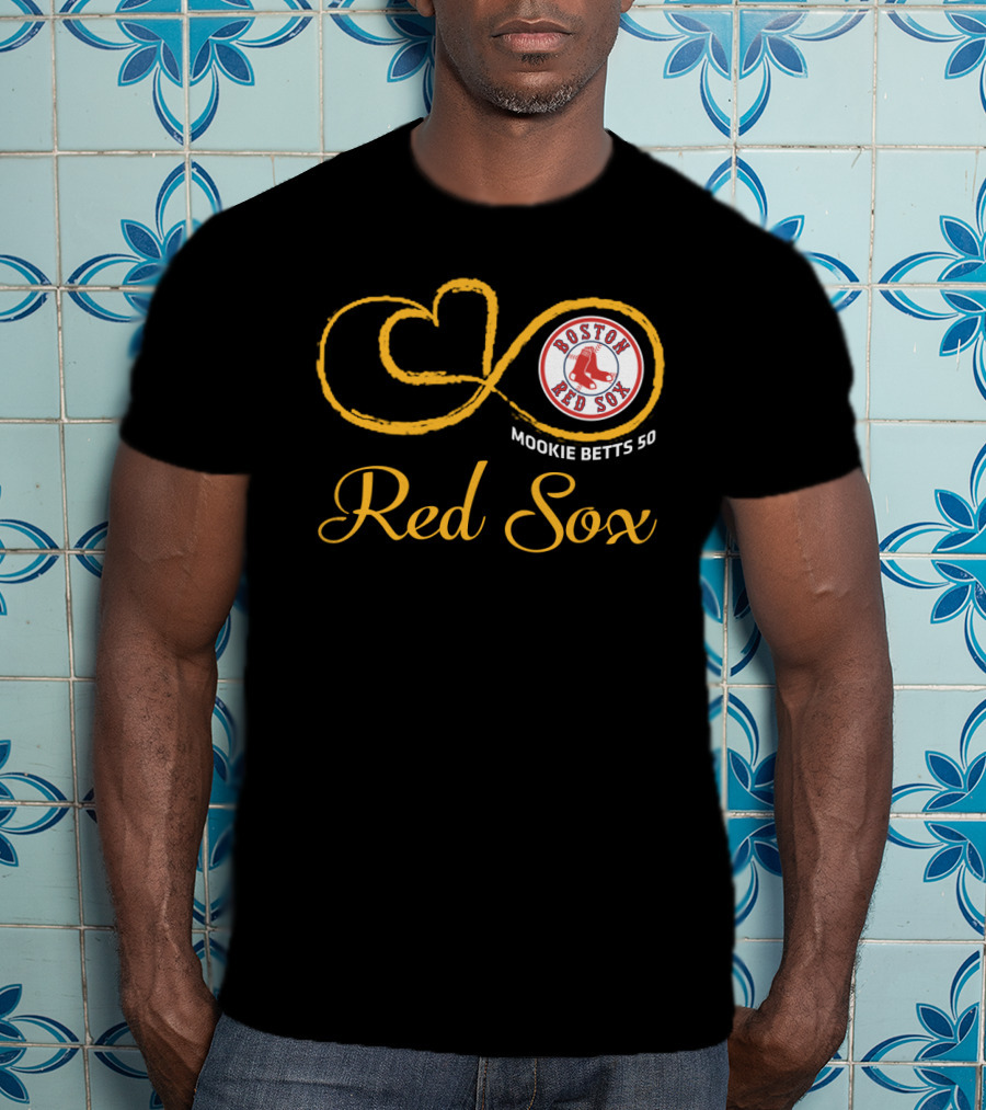 Boston Red Sox Mookie Betts 50 Infinity T-Shirt
