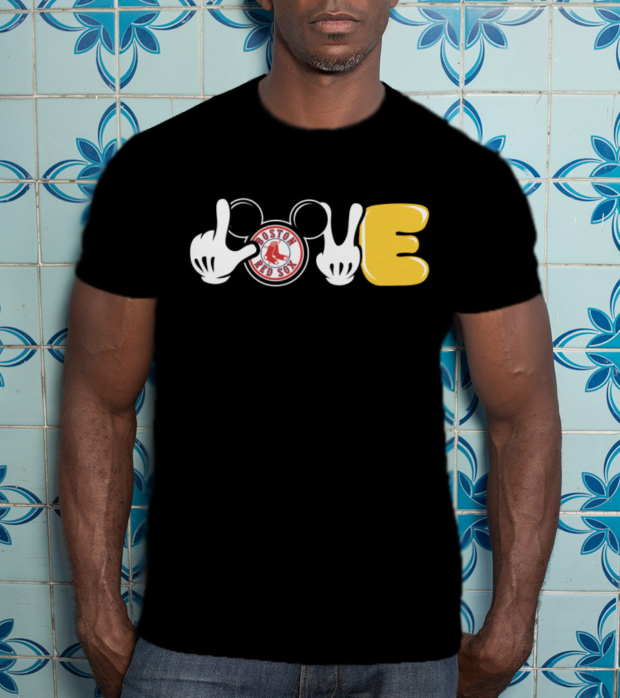Boston Red Sox Mickey Ears Love T-Shirt